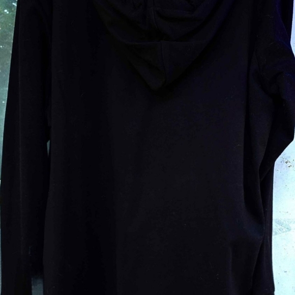 Sharp! MK, Michael Kors Gold Studded Black Hoodie, 2X - Picture 6 of 9